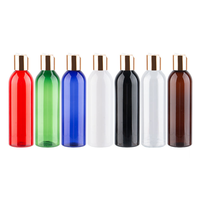 100mL 200ml 250ml 300ml 400ml 500ml 1000 ml Bullet redondo transparente plástico vacío champú loción botellas con tapas de disco abatible