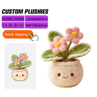 Jouet en peluche fleur de pêcher personnalisé CE EN71 ASTM avec rembourrage en coton et en coton PP pour la décoration de la pièce, design unique