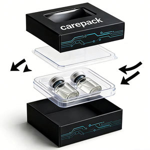 Perfume árabe con logotipo personalizado, caja de regalo de cartón de lujo, botella de vidrio de 10 ml y 50 ml, caja de regalo deslizante con papel de regalo. - Product Image 1