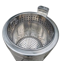 Fruit- en groentewasmachine - Industriële wasmachine voor groenteverwerkingsbedrijven, motorisch aangedreven 110/220V 0.6kW
