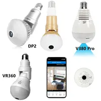 V380 Smart 360 Degree Panoramic Wifi 1080P Security Surveillance Lamps