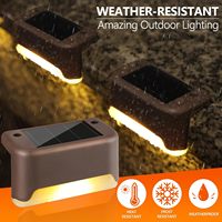 Lampu Dinding LED Tenaga Surya Modern Tahan Air IP55 dengan Cahaya Putih Hangat/RGB 3000LM Dapat Diredupkan untuk Penggunaan di Taman, Tangga/Jalanan