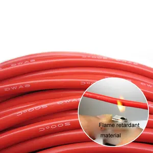 High temperature resistant silicone wire 18AWG 20awg 22awg 24awg 26awg 28awg tinned oxygen free copper wire