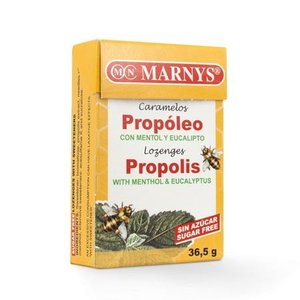 Marnys Propolis Lozenges 36,5 G Senza Zucchero Con Mentolo E Eucalipto - Product Image 1