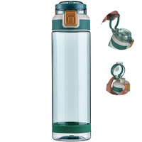 Benutzer definiertes Logo Tritan Sport flasche Pop Deckel 600ml 800ml 900ml Kapazität Klarer Kunststoff griff Auslaufs ic heres Direkt trinken für Camping