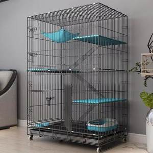 Modern katlanabilir demir kedi kafes tasarımları özelleştirilmiş istiflenebilir kapalı ve açık muhafazalar hizmetleri - Product Image 6