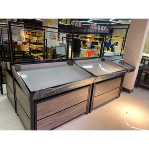 Estante de exhibición de frutas de metal para supermercado, estantería de góndola de doble cara, estante de exhibición de verduras, soporte para tienda de comestibles - Product Image 2