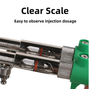 Vacunador Continuo Ajustable 2 en 1 para Pollos y Aves de Corral Equipo Inyector de 2 Vacunas Jeringa Veterinaria - Product Image 4