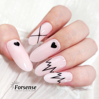 Faux Ongles à Presser en Gros Forme Ovale ABS Couleur Unie Nude Couverture Complète Longs Doigts Design Pré-Conçu