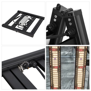 Lámpara de Cultivo Regulable de Alta PPFD, Barra de Luz de Cultivo de 240W, Espectro Completo Ajustable con UV e IR para Invernadero y Sistema Hidropónico - Product Image 4
