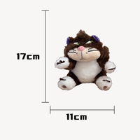 Vente chaude sac en peluche pendentif poupée en gros poupée en peluche vilain Lucifer chat porte-clés