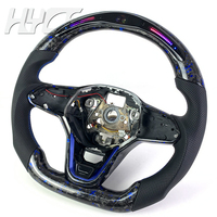 Accessoires d'intérieur de volant en fibre de carbone pour Volkswagen VW Golf 8 GTI R Line MK8