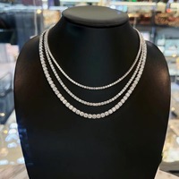 Collier ras du cou en or 18 carats plaqué or pour femme GF Jewelry, diamant taille brillant rond couleur D certifié IGI, bijoux de luxe pour mariage