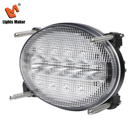 Luz de Trabajo LED Ovalada de 7 Pulgadas para Excavadora, Construcción, Impermeable IP67, 4700LM, Haz de Luz Amplio, 9-32V, Lámpara de Trabajo de Voltaje Amplio YW-6067