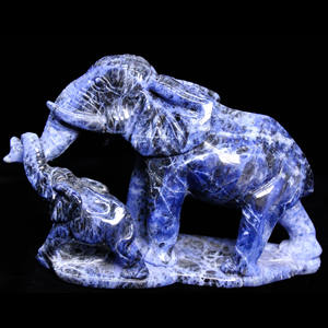 Escultura Familiar de Quartzo Rosa Natural Huiying 195*140mm, Estátuas de Mãe e Filho em Sodalita, Decoração em Quartzo Claro - Product Image 3