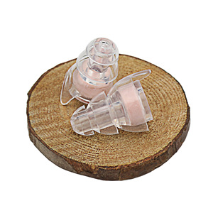 Tapones para los oídos de silicona transparente de tres capas con reducción de ruido, diseño de aleta de tiburón tipo espuma para dormir y uso en dormitorios - Product Image 3