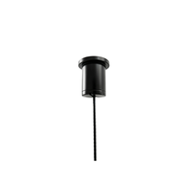 Kit de suspension complet noir pour éclairage linéaire LED avec système de câble réglable, fixation au plafond en laiton, clip, pince à câble