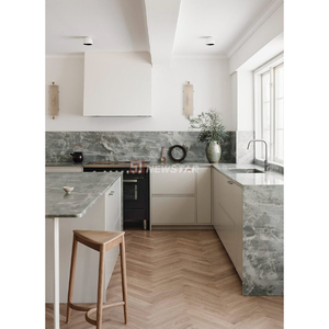 Newstar muebles <span class=keywords><strong>de</strong></span> mármol Natural personalizados encimeras <span class=keywords><strong>de</strong></span> cocina lujo Calacatta Viola mármol <span class=keywords><strong>cascada</strong></span> isla <span class=keywords><strong>de</strong></span> cocina - Product Image 6