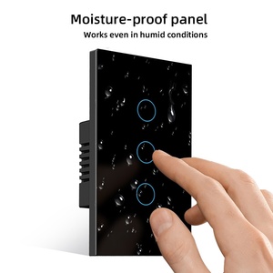 Interruptor Táctil WiFi 120US 10A IP65 <span class=keywords><strong>con</strong></span> <span class=keywords><strong>Pantalla</strong></span> Táctil, Compatible <span class=keywords><strong>con</strong></span> Control por Voz/Remoto/Temporizador a través de APP, Interruptor de Luz Inteligente WiFi - Product Image 3