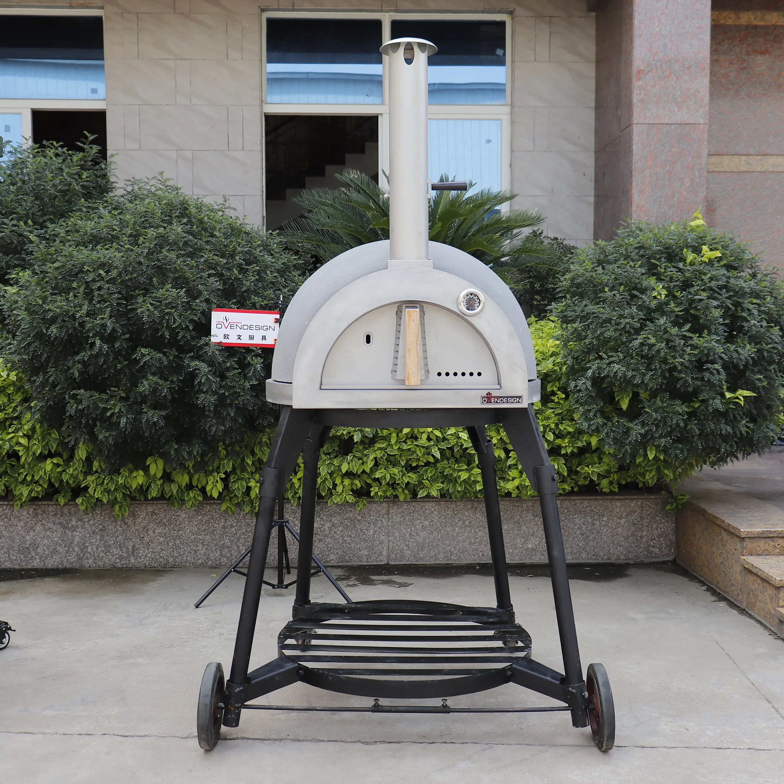 New design Clay pizza oven with stand to cook pizza oven wooden pizza oven