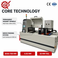 Machine de découpe d'aluminium CNC certifiée CE, coupeur automatique de profilés et de tuyaux avec système hydraulique pour le traitement des métaux