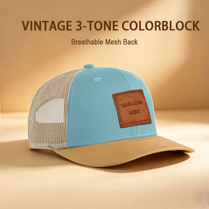 Gorras Trucker con Parche de Cuero y Logotipo Personalizado, Estilo Richardson 112, Malla Trasera, Gorras Snapback, Casquette, Venta al Por Mayor, Gorra Deportiva para Exteriores - Product Image 1