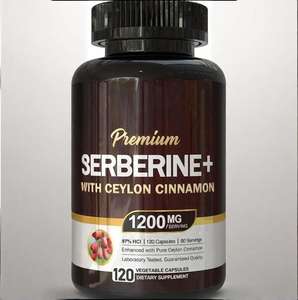 Berberina 120 Cápsulas Premium, Berberina HCL 1200mg más Canela de Ceilán Pura, Suplementos de Raíz de Berberina HCI en Pastillas - Product Image 2