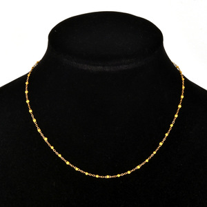 Collier tendance bohème plaqué <span class=keywords><strong>or</strong></span> avec perles goutte d'huile pour femme, chaîne à maillons en alliage <span class=keywords><strong>de</strong></span> zinc - Product Image 6