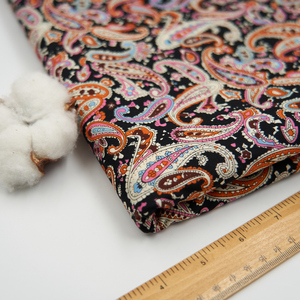 Tela de Popelina de Algodón Tejida con Estampado de Flores Paisley Chinas <span class=keywords><strong>para</strong></span> <span class=keywords><strong>Ropa</strong></span> y Pantalones Cortos - Product Image 5