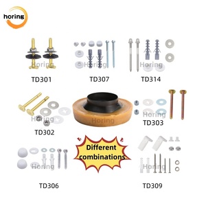 Kit de réparation universel pour toilettes HORING OEM/ODM, fabriqué en usine, avec joint en cire anti-fuite, <span class=keywords><strong>tuyau</strong></span> en acier inoxydable et robinet d'angle en laiton - Product Image 6