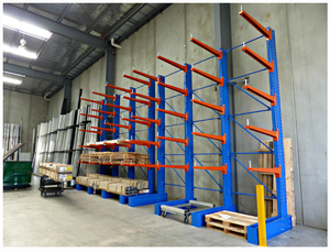 Estanterías <span class=keywords><strong>Cantilever</strong></span> de Almacenamiento de Alta Resistencia al por Mayor, Soluciones de Sistemas de Estanterías <span class=keywords><strong>Cantilever</strong></span> Naranjas, Estanterías Metálicas de Acero para Almacén - Product Image 4