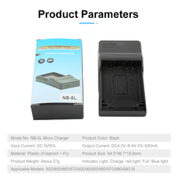 Chargeur USB unique RingTeam NB-5L Chargeur de batterie NB5L pour appareils photo Canon 800/850/860/870/900/90/950/960/970/980/990 IS