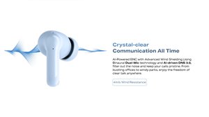 Infinix TWS Earbuds With ANC Bluetooth 5.3 Hi-Fi Sound Touch Control In-Ear Headphones Type-C Charging IPX4 Waterproof - Product Image 4