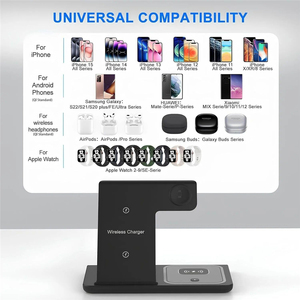 Stazione di Ricarica Wireless 3 in 1, Supporto Pieghevole Magnetico 15W per iPhone, <span class=keywords><strong>Apple</strong></span> Watch e AirPods - Product Image 5