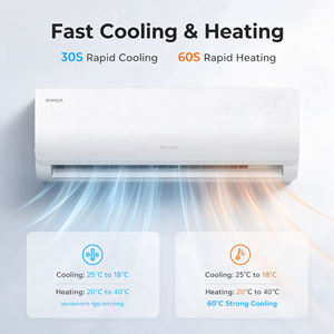 9000-12000 Btu Kühl- und Heizgerät Split Wandmontierte Kanallose Inverter-Klimaanlage für Zuhause mit Hochleistungskompressor - Product Image 5