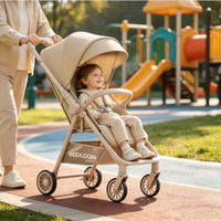 Poussette de voyage compacte légère à cadre métallique, pliable d'une seule main, capacité 15 kg, pour bébés de 0 à 6 mois, idéale pour les sorties en extérieur - Offre Spéciale