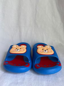 รองเท้าแตะลายการ์ตูนสีฟ้าสำหรับผู้หญิง พื้นรองเท้า EVA กันลื่น แบบเปิดนิ้วเท้า ใส่ในบ้าน ไซส์ 24-35 - Product Image 3