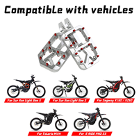 Repose-pieds en aluminium CNC pour Sur-Ron Ultra Bee Light Bee X LBX Wide, antidérapants, haute performance, pour moto électrique tout-terrain.