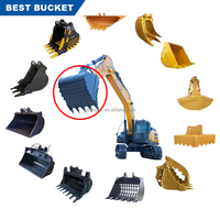Harga Grosir Pabrik Excavator Attachment Har-dox500 Heavy Duty Rock & Screening Bucket Auger Construction Rakes Machinery