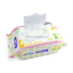 Lingette nettoyante de haute qualité féminine sans <span class=keywords><strong>alcool</strong></span> non parfumée pour bébé nouveau-né adultes lingettes humides - Product Image 4