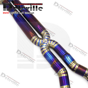 Tubos de escape de aleación de titanio Deleville para <span class=keywords><strong>BMW</strong></span> <span class=keywords><strong>X7</strong></span> <span class=keywords><strong>M50</strong></span> M60 4.4TT G05 2020-2023 silenciador válvula de escape sistema de escape Catback - Product Image 4