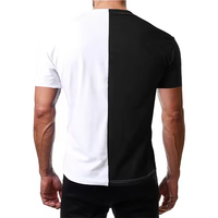 Fabricant à bas prix T-shirt d'été bicolore pour homme 95% coton 5% Spandex pour patron ou élection-disponible à l'échange