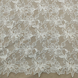 Nouveau Style Broderie Dentelle Tissu avec Floral Plied Fil Fleurs pour Robes De Soirée De Mariée Vêtements Décorations et Sacs - Product Image 1