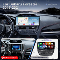 Kit de Tablero de Instrumentos de 12.3 Pulgadas con Pantalla Táctil Completa para SUBARU Forester 2017-2021, Radio Android para Auto, Bisel de Montaje, Asistencia de Reversa