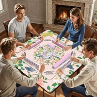 Tapis de jeu de mahjong américain personnalisé imprimé sur mesure, motif et couleur personnalisés, antidérapant, vente en gros