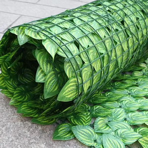 Panneau de feuillage <span class=keywords><strong>artificiel</strong></span> en lierre haute densité, protégé contre les UV, pour clôture de jardin, balcon ou décoration murale (taille personnalisée) - Product Image 4