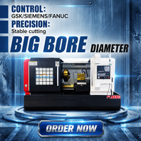 Mesin Bubut Pipa CNC QK1319 Grosir Big Bore Single Spindle untuk Industri Minyak, Mesin CNC Pembuat Ulir Pipa