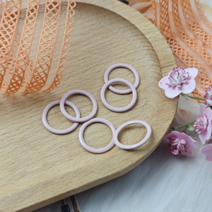 Anillo de sujetador recubierto de nailon con ajuste de hebilla, color rosa, de alta calidad, precio de fábrica de Vietnam, para lencería - Product Image 1