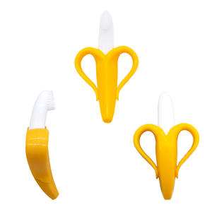 Brosse à dents pour bébé sans BPA jouet d'entraînement unisexe en forme <span class=keywords><strong>de</strong></span> fruit <span class=keywords><strong>anneau</strong></span> à mâcher en silicone doux cadeau <span class=keywords><strong>de</strong></span> <span class=keywords><strong>dentition</strong></span> pour bébé sans danger pour la <span class=keywords><strong>dentition</strong></span> des tout-petits - Product Image 1