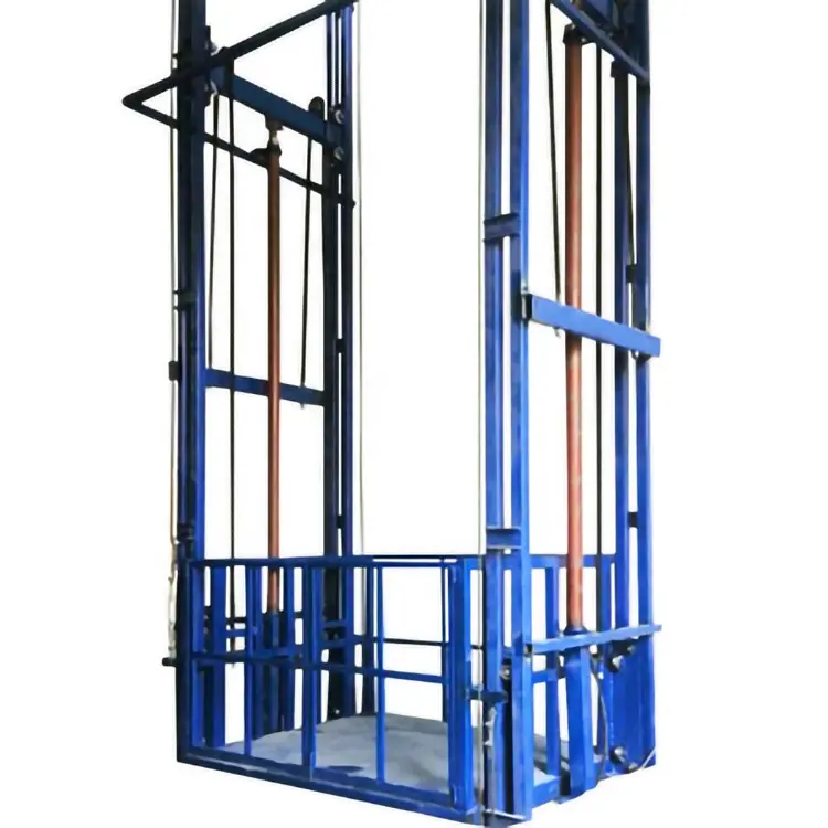 Kılavuzlu hidrolik kargo asansörü dikey yük asansörü asansör platformu kaldırma ürünleri